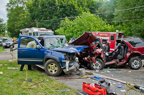 car accident head chevy falls indian blazer injuries two serious collision road vehicle owens thebatavian pembroke